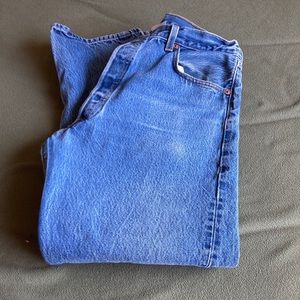 Levi’s 501 button fly straight leg jeans